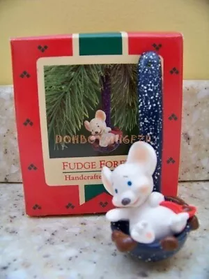 Hallmark 1987 Fudge Forever Mouse Spoon Christmas Ornament • $10.19