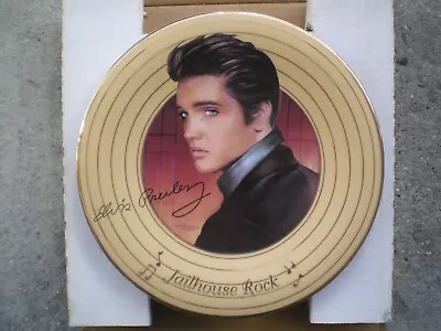 Elvis Presley Jailhouse Rock Collector's Plate 1996 Bradford Exchange COA • $4.99