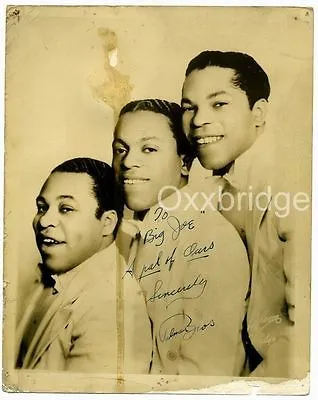 PALMER BROTHERS Signed Photo Jazz Singers CHARLIE PARKER/CAB CALLOWAY/Bebop • $349