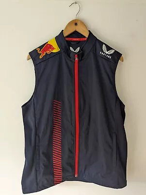 New Mens Castore Red Bull Racing F1 22/23 Navy Unsponsored Gilet Jacket Medium • £4.20