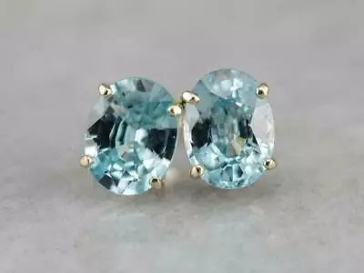 2 CT Oval Cut Lab Created Aquamarine Stud Earrings 925 Silver • $5.99