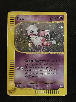Mew Expedition 19/165 Holo Rare E-Reader Pokemon Card - ***TERRIBLE*** Condition • $50