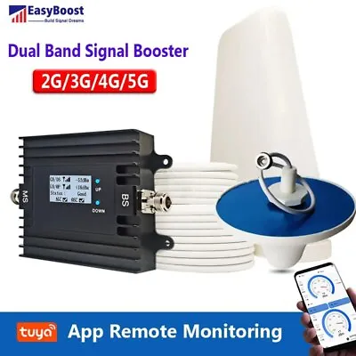 Signal Booster 5G Repeater 2G 3G 4G GSM Celullar Amplifier Tuya App Monitoring • $104.08