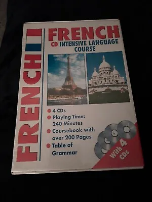 French Intensive Language Course With 4 CD And Course Book Included .NEW • £10