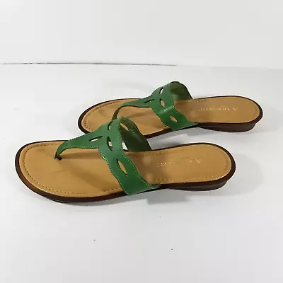 A. Giannetti Sandals Women's Size 10 M Green Leather Shoes Italy • $18.99