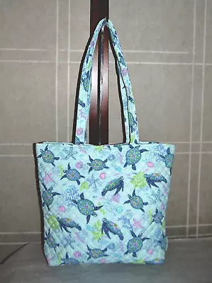 VERA BRADLEY Tote TURTLE DREAM 𓆉 Quilted Cotton Tote Bag 𓆉 New W/ Tag • $56