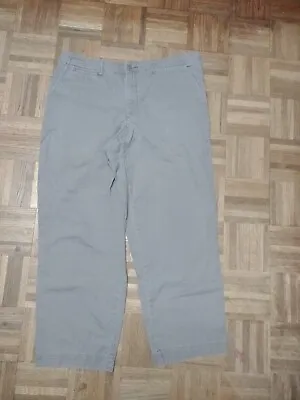 Cabelas Pants Mens 40X30 Elastic Waist Button Zip Beige • $12