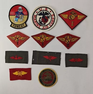 WW2 To Modern USMC US Marine Corps  Aviation Patch Lot Of 11 • $26.99