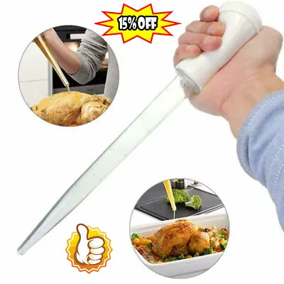 1*Turkey Baster Chef Cooking Gravy BBQ Flavour Food Pipe Clear Pump Tube 2022 • £2.42