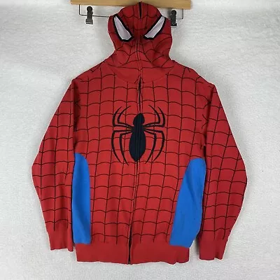 Marvel Mad Engine Full Zip Hoodie Mens M Red Black Cosplay Mask Superhero *READ* • $34.88