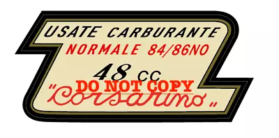 Tank Sticker Moto Morini Corsarino 48cc - Used Fuel • $6.38