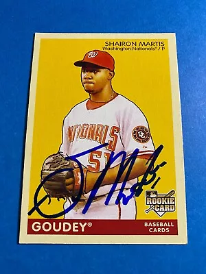 Shairon Martis 2009 Ud Goudey Auto Ip Signed Nationals Twins Curacao Rc Rare • $4.99