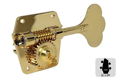 GOTOH GBR640 Res-o-lite Reverse Wind Bass Tuning Machines - 2L X 2R - Gold • $126.24