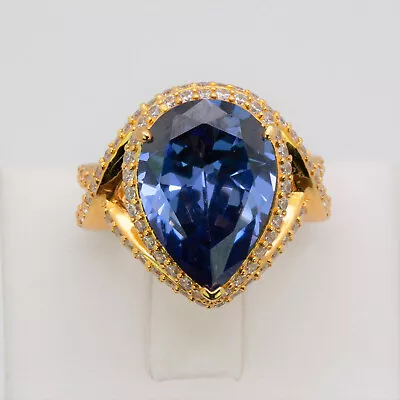 $135 • Buy Charles Winston For Bella Luce Sterling Silver Simulated Tanzanite CZ Ring Sz 8