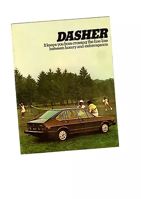 1976 Volkswagen VW DASHER Brochure/Catalog W/ Color Chart: HATCHBACKSEDANWAGON • $8.99