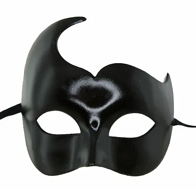 Mask From Venice Colombine Swan Black Carnival Fancy Dress Venetian 1059 • $72.92