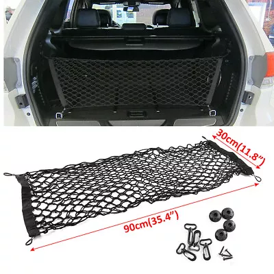 Trunk CARGO NET Car Nylon Elastic Mesh Organizer Truck SUV Universal 4 Hook Rear • $7.90