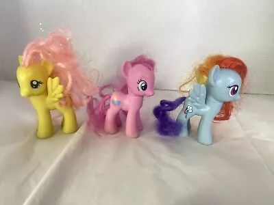 My Little Pony MLP Ponies Mixed Lot Figures Rainbow Dash Fluttershy Pinkie Pie • $16