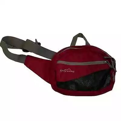 Eddie Bauer Ripstop Travel Waste Fanny Pack Bag Adjustable Red 10  X 7  X 2  • $13.49