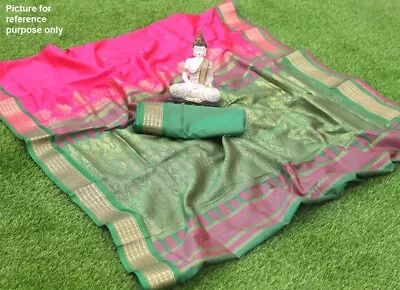 Indian Soft Silk Saree #KVI 009 / Sari / Salwar / Bollywood Dress • $145