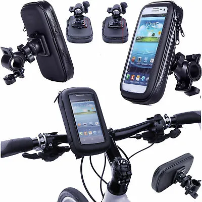 360° Waterproof Bike Mount Holder Case Bicycle Cover For Samsung IPhone Huawei • £9.99