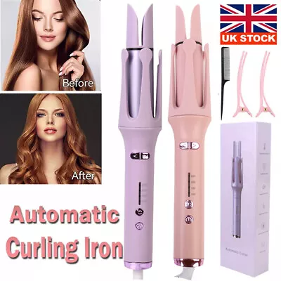 Automatic Hair Curler Auto Rotating 360° Ceramic Hair Waver Curling Iron 2024 UK • £14.98