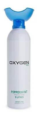 £19.99 • Buy 9l Oxygen Therapy Oxygen In A Can Peppermint Flavour Copd Asthma