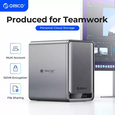 ORICO NAS Metabox Private Cloud NAS Storage Networkable RAID Enclosure Mode 1GbE • $299.99