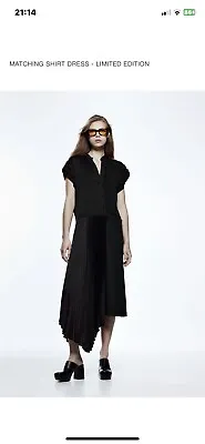 Zara Bnwt Shirt Asymmetric Dress With Pleats • £14.99