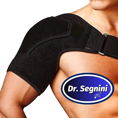 Shoulder Brace Rotator Cuff Pain Relief Support Adjustable Belt Sleeve Sprains✅⭐ • $14.99