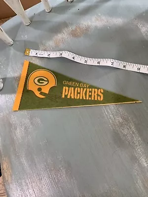 Vintage 70s 80s Green Bay Packers 9 Inch Mini Pennant • $10