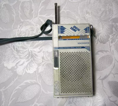 Magnavox Spatial Sound Handheld  AM FM Vintage Transistor Radio Retro  • $17.95