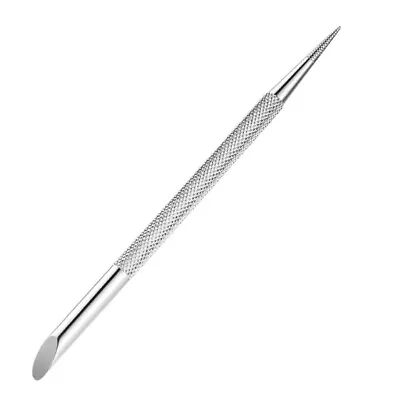 Nail Art Dotting Pen Metal Cuticle Pusher Nail Cleaner Ended Nail Care Tool • $14.27