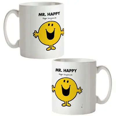 Mr. Happy Mug Mr Men Hot Drinks Cup Gift • £9.99