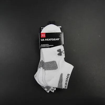 Under Armour HeatGear Socks Men's White/Gray New With Tags • $7.49