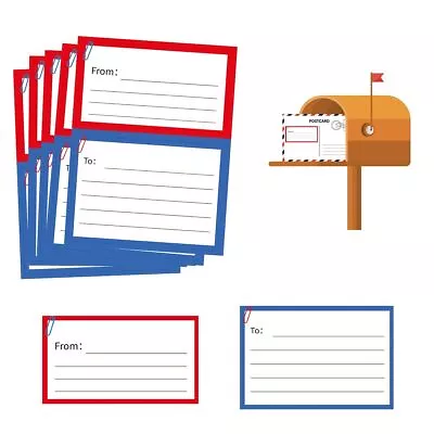 To From Return Address Mailing Labels 50 Sheets Blank Mail Shipping Label Po... • $11.84