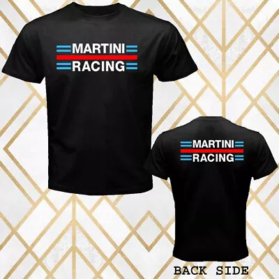 Martini Racing Company Logo Men's Black T-Shirt Size S - 3XL • $20.69