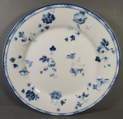 Laura Ashley Blue & White  SOPHIA  Single Salad Plate 8  Round Replacement. • $10.77