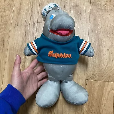 VTG 1994 Stuffins 13” Miami Dolphins Mascot NFL Team Heroes Nylon Plush Figure • $18