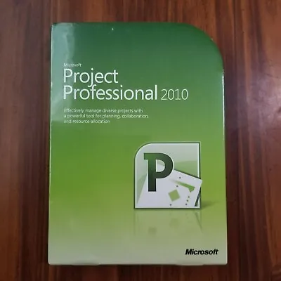 NEW Microsoft Project Professional 2010 Full Version RETAIL SEALED Box • $249.99