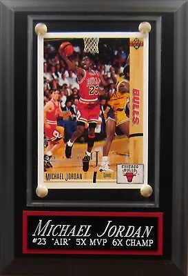 Michael Jordan Chicago Bulls Card Plaque For Your Man Cave Wall Decor-last Dance • $13.99