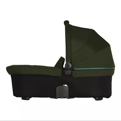 Silver Cross Micralite Carrycot For TwoFold SmartFold Pram - Carbon - Evergreen • £63.99