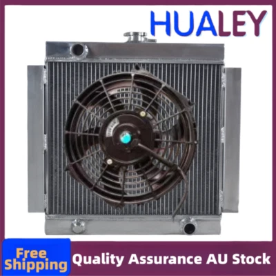 3ROW Aluminum Radiator+Fan Fit 1968-1980 1969 Ford Escort Mk1 Mk2 RS2000 1972 MT • $244.90