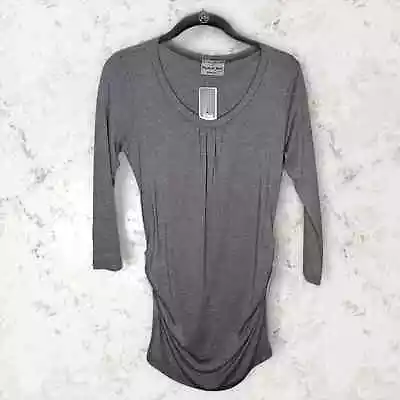 NWT Michael Stars Shirred Scoop Ruching Maternity Top • $29.95