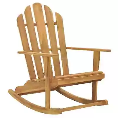$249.98 • Buy Adirondack Rocking Chair Solid Teak Wood VidaXL