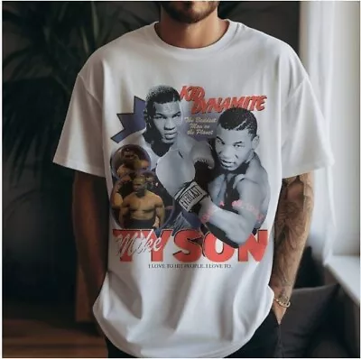 New Mike Tyson T-Shirt Vintage Boxing Graphic Tee Gift Fans Hot Hot • $16.99