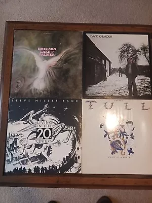 70s 80s Rock Psychodelic Vinyl Lot Of 4 Albums * Vintage * Gilmour Emerson Lake • $11.08