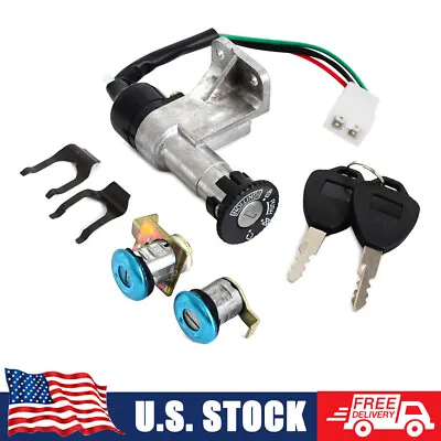 Key Ignition Switch Luggage Saddle Lock For 50cc 150cc GY6 Chinese Scooter Moped • $13.99
