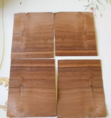 San Domingo Rosewood Veneer 4 Pieces 9 1/4  X 7 1/2  Each Raw Wood 1/42  Cigar • $9.99