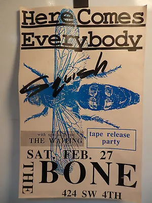 $12 • Buy Vintage CONCERT POSTER PORTLAND PUNK ROCK Here Comes Everybody Squish The Bone